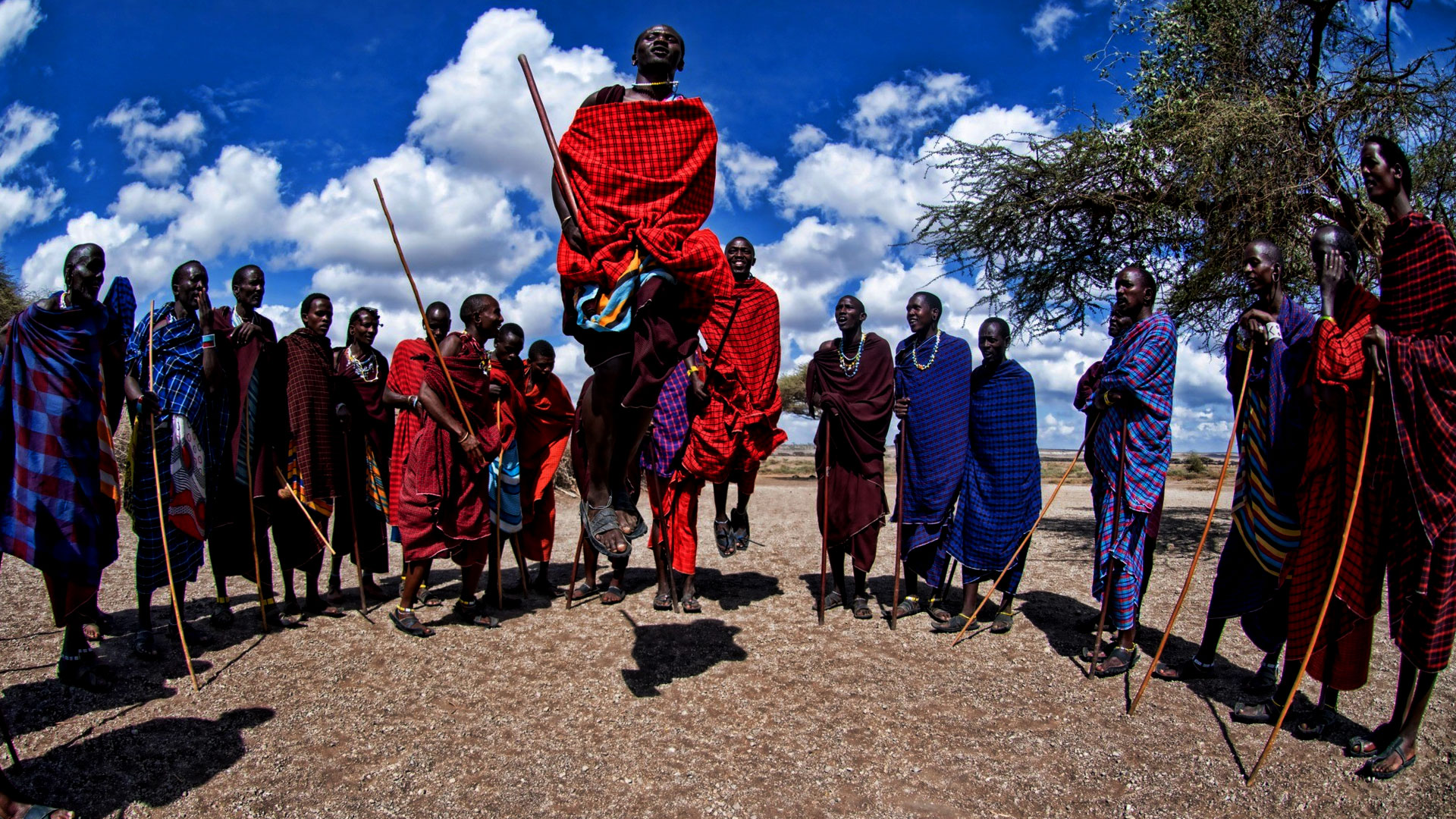 Maasai-groupdansing